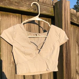 Crisscross Detail Crop Top